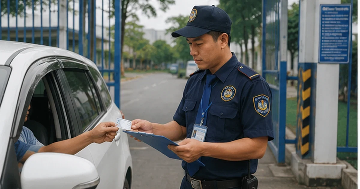 Bảo vệ tại Thủ Đức trao đổi phạm vi công việc trước khi triển khai