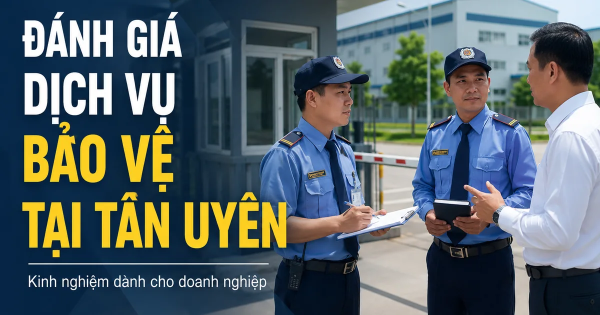 Kiểm tra ca trực khi đánh giá dịch vụ bảo vệ tại Tân Uyên