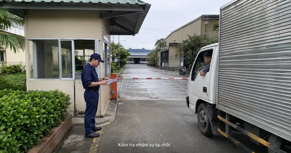 Đánh giá ca trực tại khu vực kiểm soát cổng Bến Lức Đánh giá ca trực tại khu vực kiểm soát cổng Bến Lức