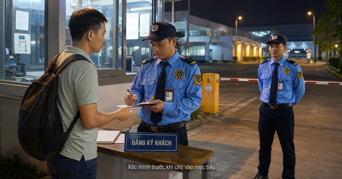 Kiểm soát ngoài giờ tại cổng mục tiêu ở Bến Cát