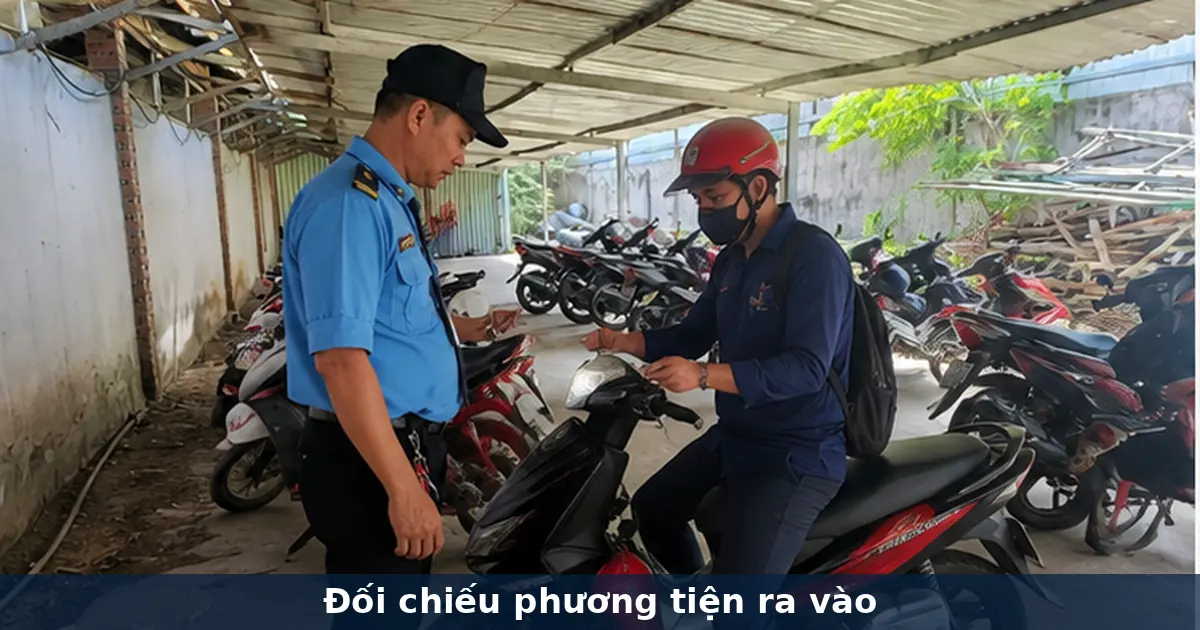 Phân luồng phương tiện trong quy trình kiểm soát bãi xe Đức Hòa