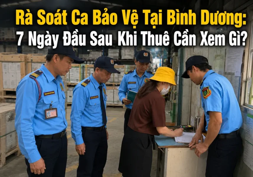 Rà soát ca bảo vệ tại Bình Dương trong 7 ngày đầu
