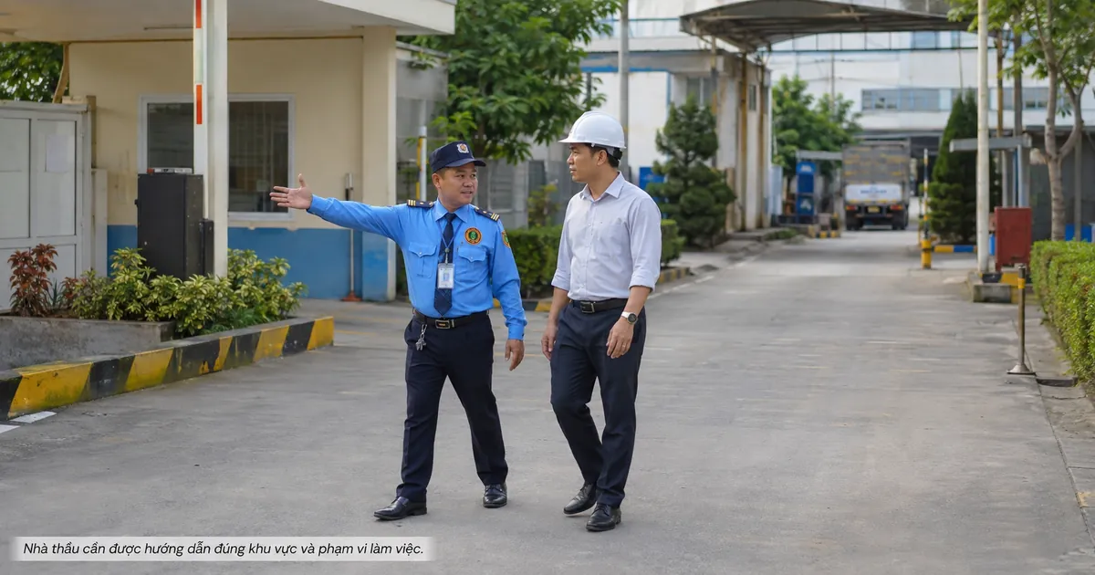 Xác minh người ra vào và phạm vi làm việc tại mục tiêu Vũng Tàu