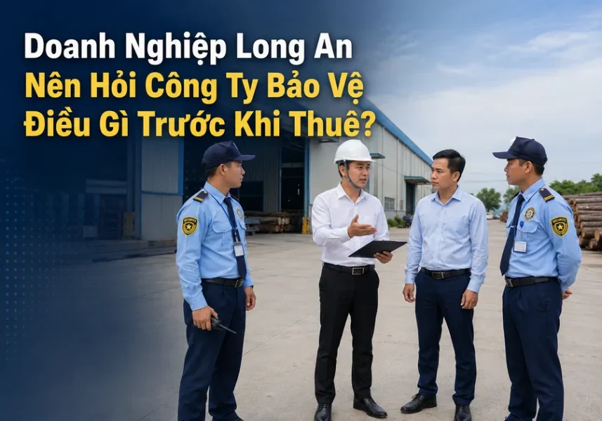 Doanh nghiệp Long An trao đổi với công ty bảo vệ trước khi thuê